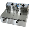 Professionel Friture 2 x 6 Liter 5 kW Bordmodel | Adexa IEF82