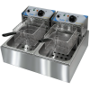 Professionel Friture 2 x 6 Liter 5 kW Bordmodel | Adexa IEF82
