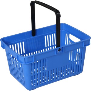 Indkøbskurv i plast 27 liter 480x325x250mm Blå | Adexa PH001BE