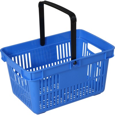 Indkøbskurv i plast 27 liter 480x325x250mm Blå | Adexa PH001BE