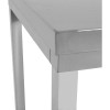 Arbejdsbord i rustfrit stål Uden underhylde Med bagkant 400x600x900mm | Adexa SWTB6040B