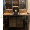 Professionelt bar-køleskab med 2 skydedøre 220 liter Sort | Adexa BC02PS