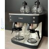 Professionel kaffemaskine Dobbelt 4 kander 4 kogeplader Sort | Adexa DRB686P
