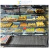 Kagemontre Rustfrit stål & sort 1800x730x1300mm 3 hylder LED-belysning | Adexa GN1800RF3