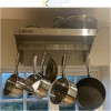 Væghylde med 6 kroge Rustfrit stål 600x300x254mm | Adexa WHPR603025