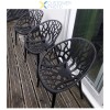Spisebordsstol / restaurantstol plast sort indendørs/udendørs | Adexa WW030BLACK