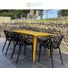 Spisebordsstol / restaurantstol plast sort indendørs/udendørs | Adexa WW030BLACK