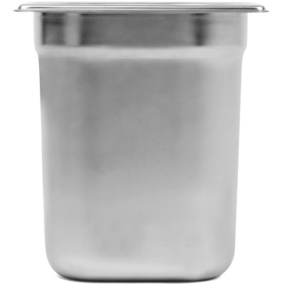 Kantine i rustfrit stål GN1/6 Dybde 200mm | Adexa 8168